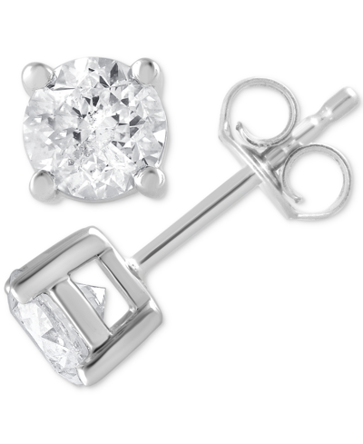 Forever Grown Diamonds Lab Grown Diamond Stud Earrings (1 Ct. T.w.) In Sterling Silver In Sterling Silver