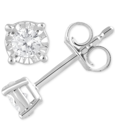 Shop Forever Grown Diamonds Lab Grown Diamond Stud Earrings (1/5 Ct. T.w.) In Sterling Silver