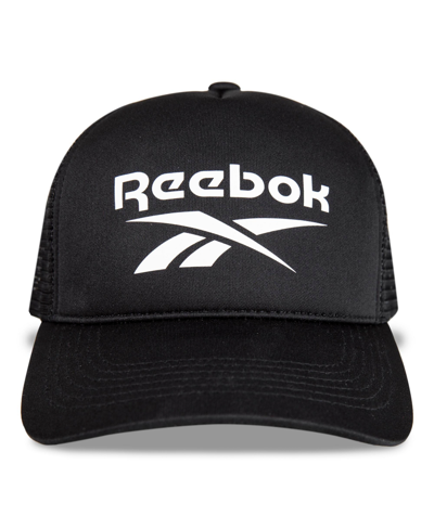 Shop Reebok Men's Aero Snapback Closure Cap In Black