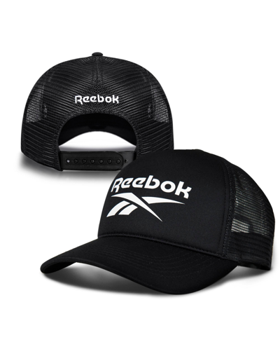 Shop Reebok Men's Aero Snapback Closure Cap In Black