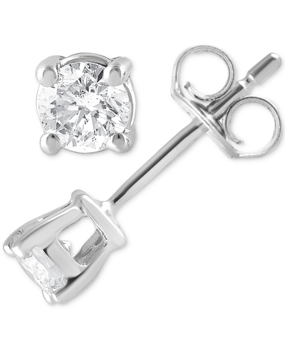 Forever Grown Diamonds Lab Grown Diamond Stud Earrings (1/3 Ct. T.w.) In Sterling Silver In Sterling Silver