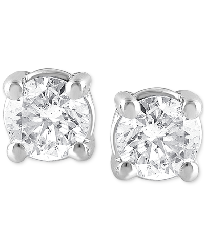 Forever Grown Diamonds Lab Grown Diamond Stud Earrings (1/3 Ct. T.w.) In Sterling Silver In Sterling Silver