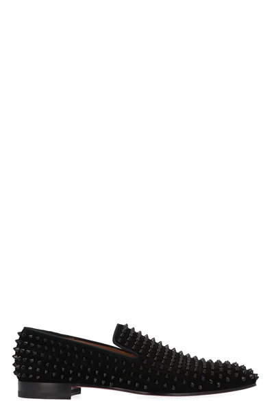Shop Christian Louboutin Men 'dandelion' Loafers In Black