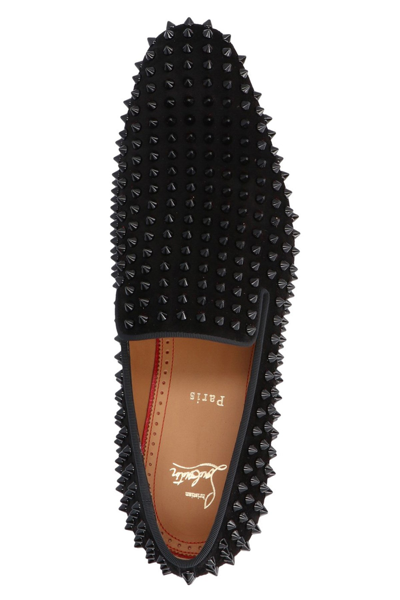 Shop Christian Louboutin Men 'dandelion' Loafers In Black