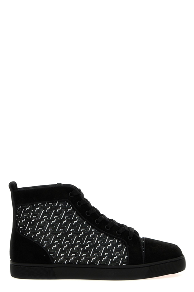 Shop Christian Louboutin Men 'louis Orlato Flat' Sneakers In Black