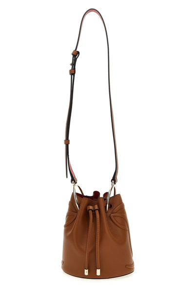 Shop Christian Louboutin Women 'by My Side' Bucket Bag In Brown