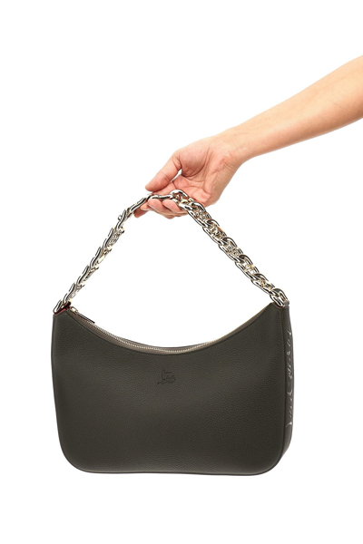 Shop Christian Louboutin Women 'loubila' Shoulder Bag In Gray