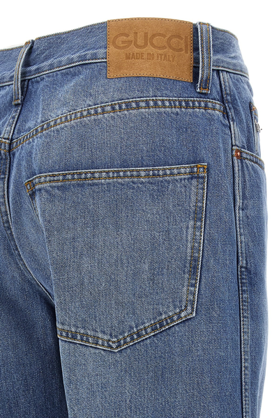 Shop Gucci Women ' Made In Italy' Jeans In Blue