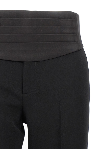 Gucci New Barathea Wool Pants In Black
