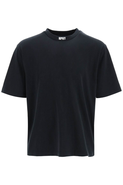 Shop Heron Preston Hpny Embroidered T-shirt Men In Black