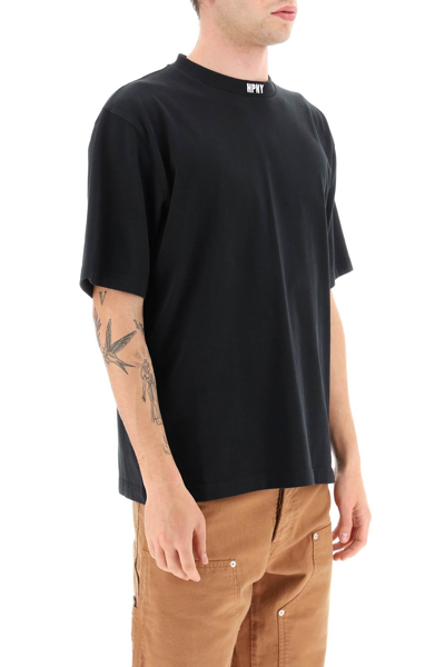 Shop Heron Preston Hpny Embroidered T-shirt Men In Black