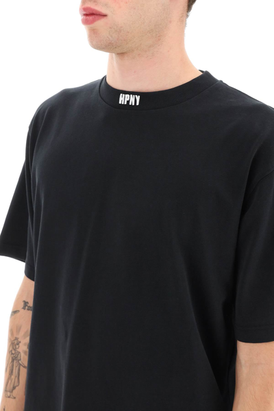 Shop Heron Preston Hpny Embroidered T-shirt Men In Black