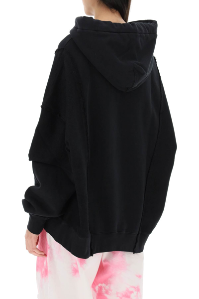 Shop Khrisjoy Oversized Hooded Sweatshirt Women In Black