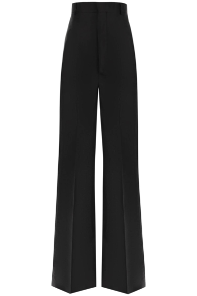 Shop Rick Owens 'dirt Cooper' Ultra-high Waist Linen Pants Women In Black