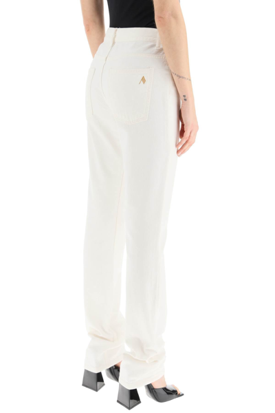 Shop Attico The  'girlfriend' Slim-fit Jeans Women In White
