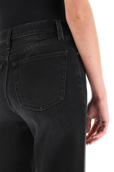 Shop Totême Toteme Twisted Seam Straight Jeans Women In Black