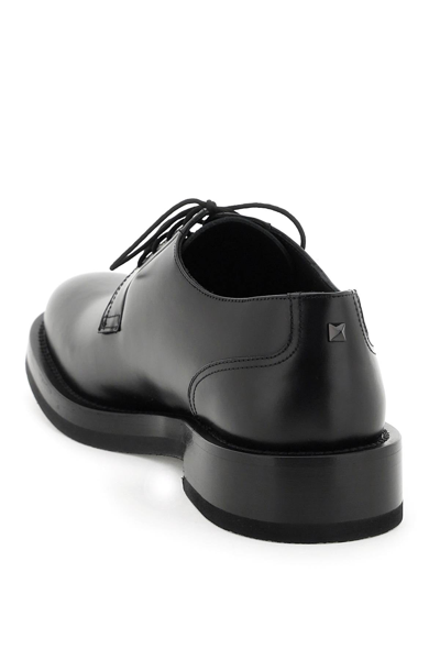 Shop Valentino Garavani Rockstud Essential Derby Shoes Men In Black