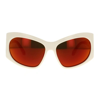 Shop Ambush Sunglasses In Ivory
