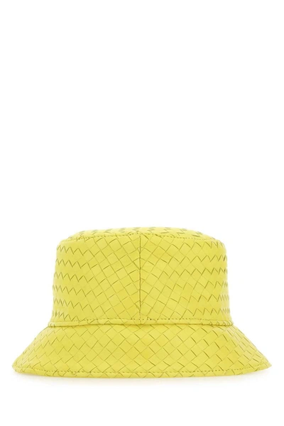 Shop Bottega Veneta Hats And Headbands In Yellow