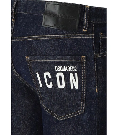 Shop Dsquared2 B-icon Cool Guy Dark Blue Jeans