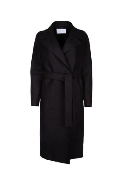 Shop Harris Wharf London Coats In Black