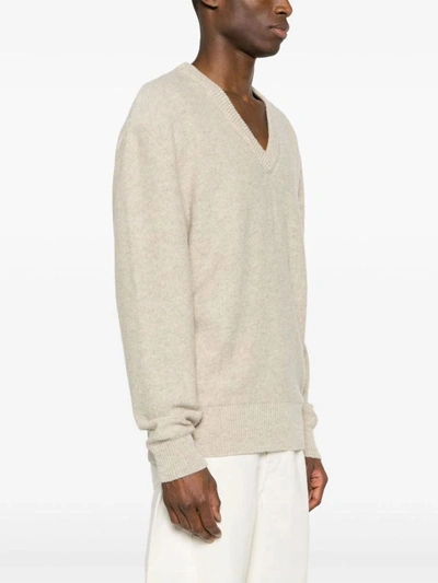 Shop Lemaire Sweater In Wh Chalk