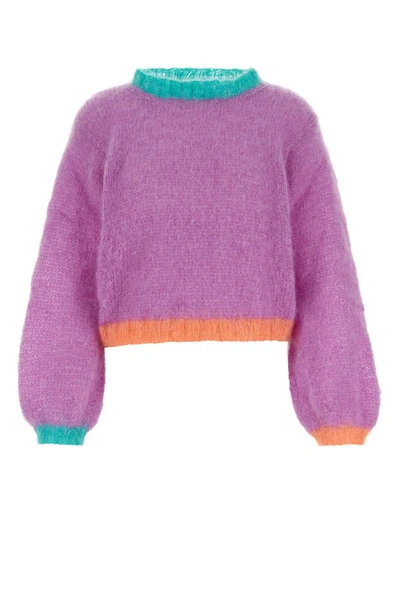 Shop Rose Carmine Knitwear In Purple
