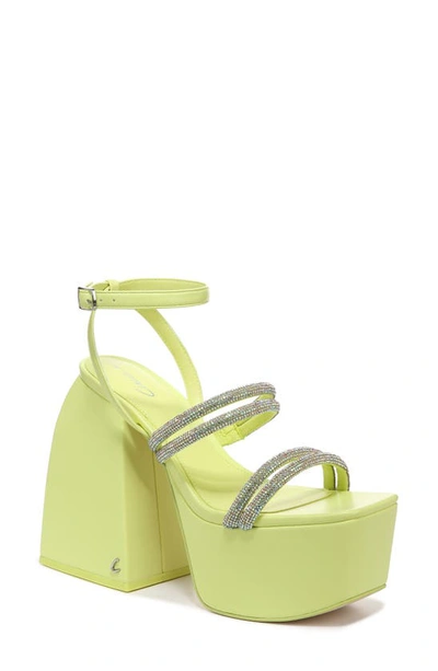 Shop Circus Ny By Sam Edelman Mila Jewel Ankle Strap Platform Sandal In Sunny Lime