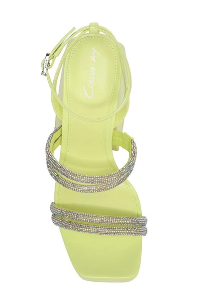 Shop Circus Ny By Sam Edelman Mila Jewel Ankle Strap Platform Sandal In Sunny Lime