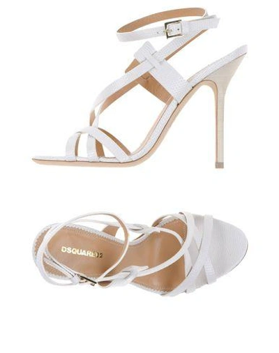 Shop Dsquared2 Sandals In White