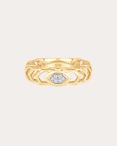 Shop Sara Weinstock Women's Dentelle Cluster Ring In Gold
