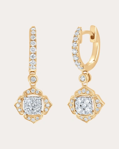 Shop Sara Weinstock Women's Leela Diamond Huggie Earrings In Gold