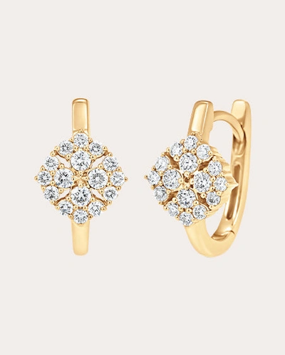 Shop Sara Weinstock Women's Flora Diamond Huggie Earrings In Gold