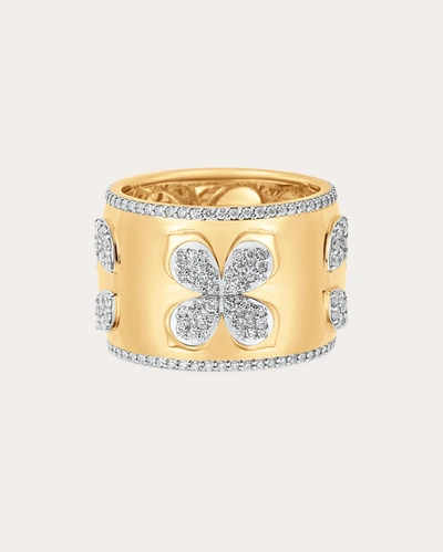 Shop Sara Weinstock Women's Lierre Diamond Petal Cigar Ring In Gold