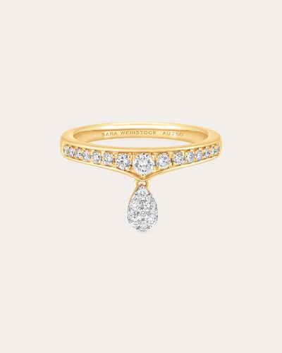 Shop Sara Weinstock Women's Lucia Pear Cluster Taj Ring In Gold