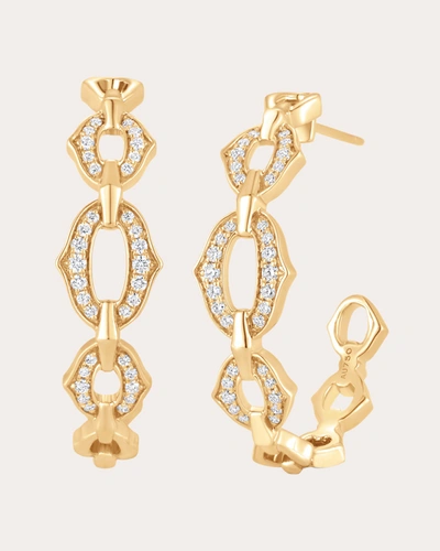 Shop Sara Weinstock Women's Lucia Tri-link Hoop Earrings In Gold