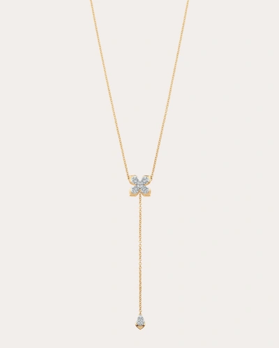 Shop Sara Weinstock Women's Lierre Pear Petal Cluster Drop Necklace In Gold