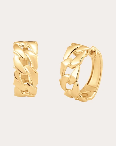 Shop Sara Weinstock Women's Lucia Solid Link Huggie Earrings In Gold