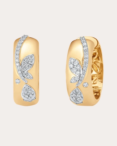 Shop Sara Weinstock Women's Lierre Diamond Petite Hoop Earrings In Gold