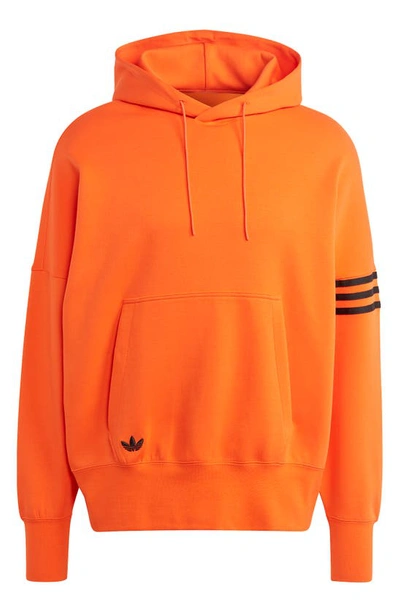 Shop Adidas Originals Adicolor Neuclassics Oversize Hoodie In Semi Impact Orange