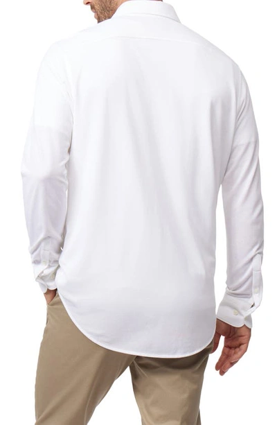 Shop Psycho Bunny Astor Piqué Button-down Shirt In White