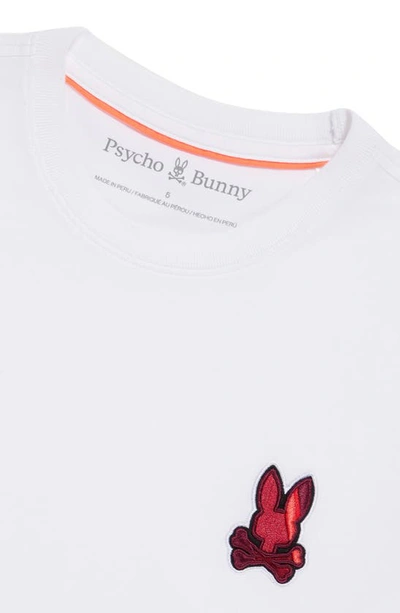 Shop Psycho Bunny Apple Valley Tipped T-shirt In White