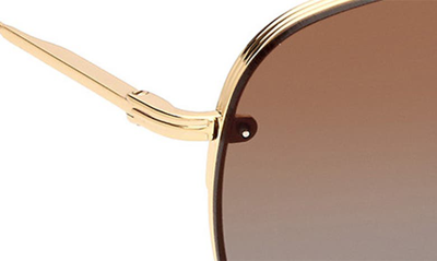 Shop Tom Ford Leon 62mm Pilot Sunglasses In Shiny Deep Gold / Brown