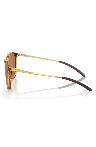 Oakley Sielo 57mm Polarized Round Sunglasses In Bronze