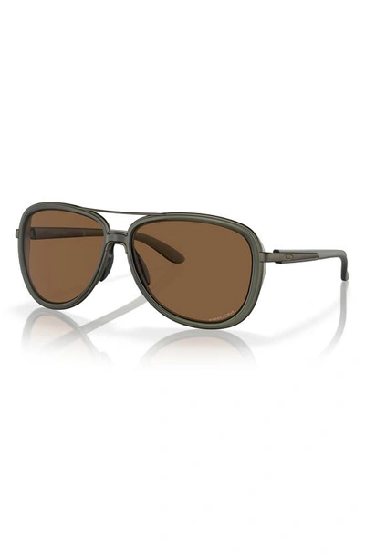 Oakley Split Time 58mm Prizm™ Pilot Sunglasses In Olive