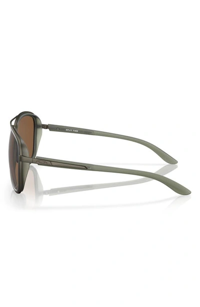 Oakley Split Time 58mm Prizm™ Pilot Sunglasses In Olive