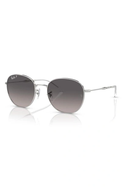 Shop Ray Ban 55mm Polarized Phantos Sunglasses In Silver