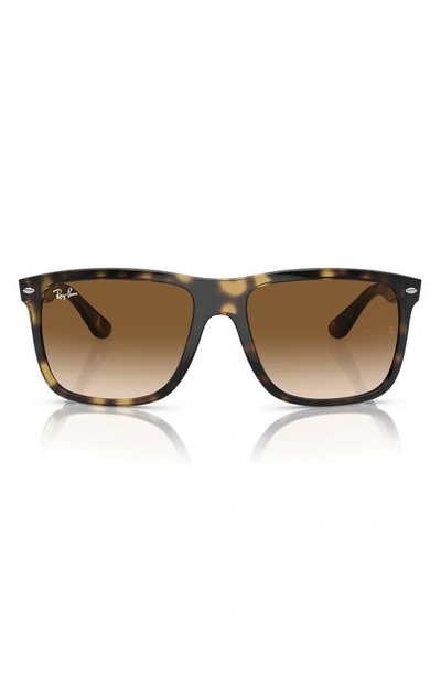 Shop Ray Ban Ray-ban Boyfriend Two 60mm Gradient Square Sunglasses In Havana