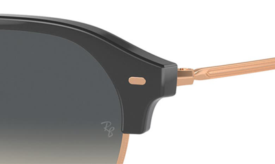 Shop Ray Ban Clubmaster 53mm Sunglasses In Grey Flash