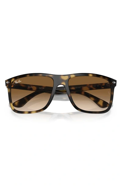 Ray Ban Ray-ban 60mm Polarized Gradient Square Sunglasses In Havana